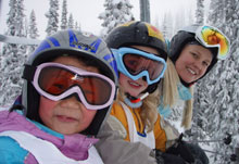 Girls Riding the Chairlift in Fernie